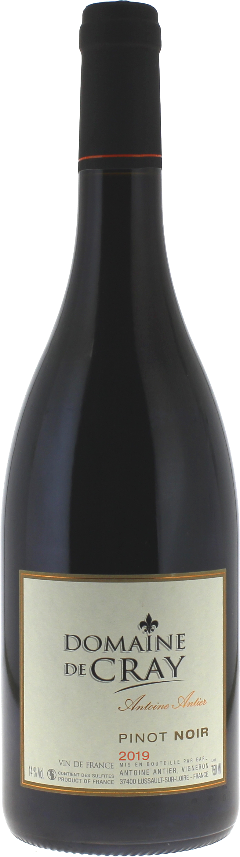 Pinot Noir Domaine de Cray 2019 6 per case